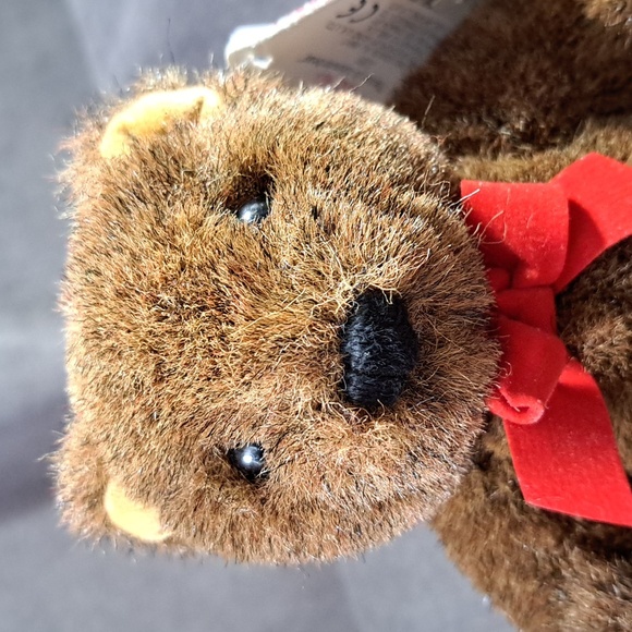 Vintage Gund Gunderbear Dark Brown Jointed Teddy Bear Toy VG 8" 1993 - Picture 2 of 16